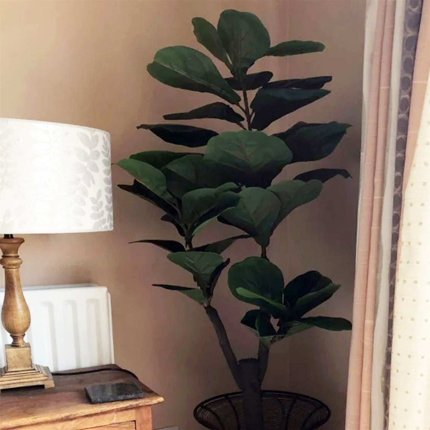 Realistic 120cm Fiddle Leaf Fig Tree - Lifelike Artificial Indoor Plant - plants - express.com