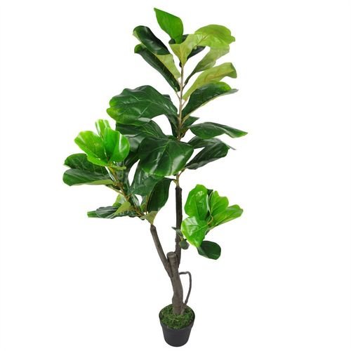 Realistic 120cm Fiddle Leaf Fig Tree - Lifelike Artificial Indoor Plant - plants - express.com