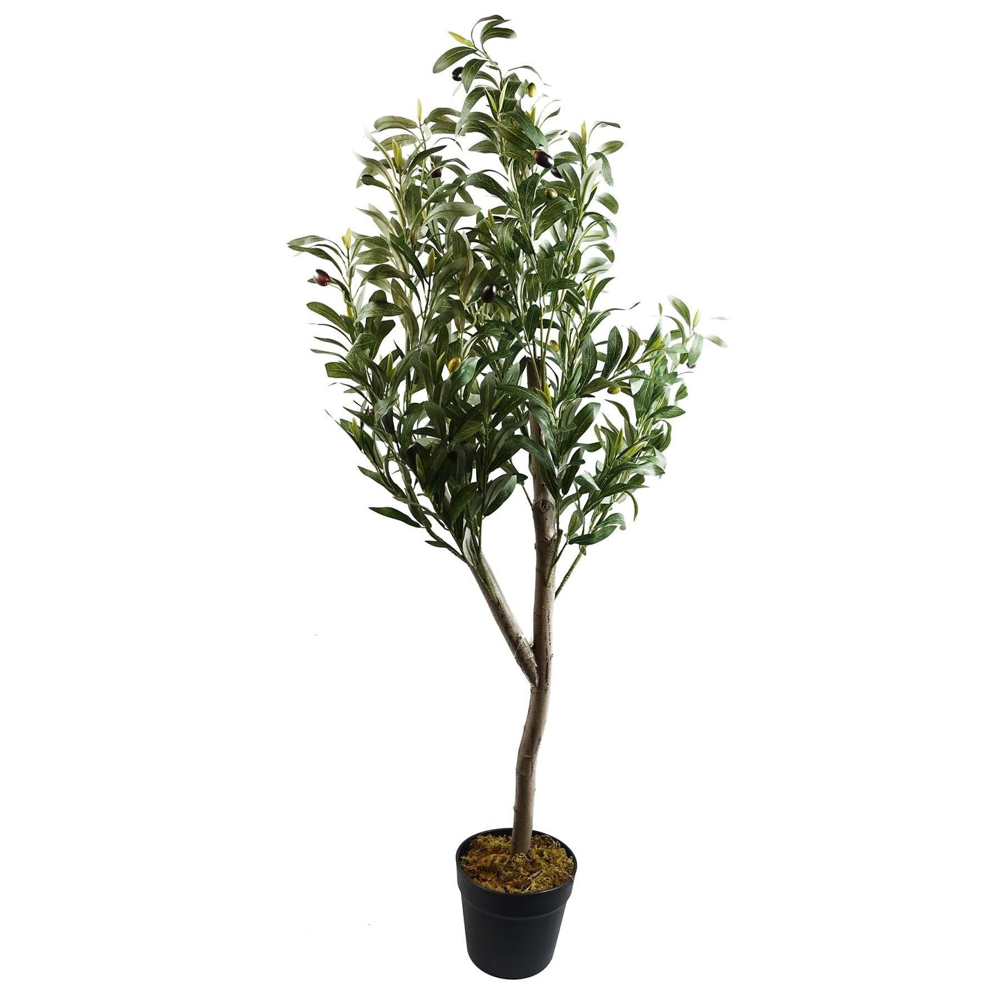 Realistic 120cm Olive Tree with Natural Wooden Trunk - No Maintenance Needed! - plants - express.com