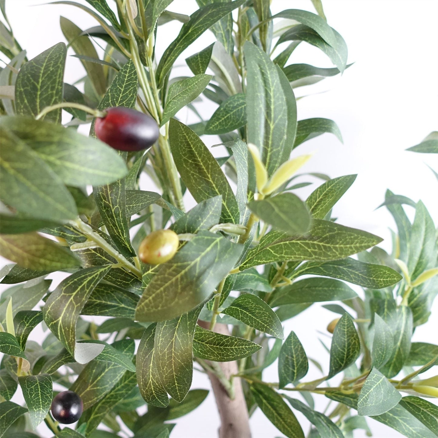 Realistic 120cm Olive Tree with Natural Wooden Trunk - No Maintenance Needed! - plants - express.com