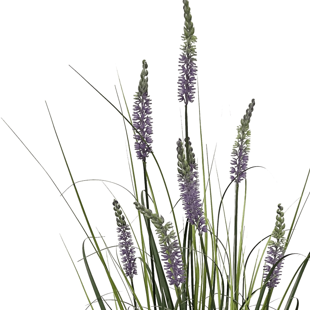 Realistic 125cm Lavender Grass Plant in Weighted Pot – Zero Maintenance Delight! - plants - express.com