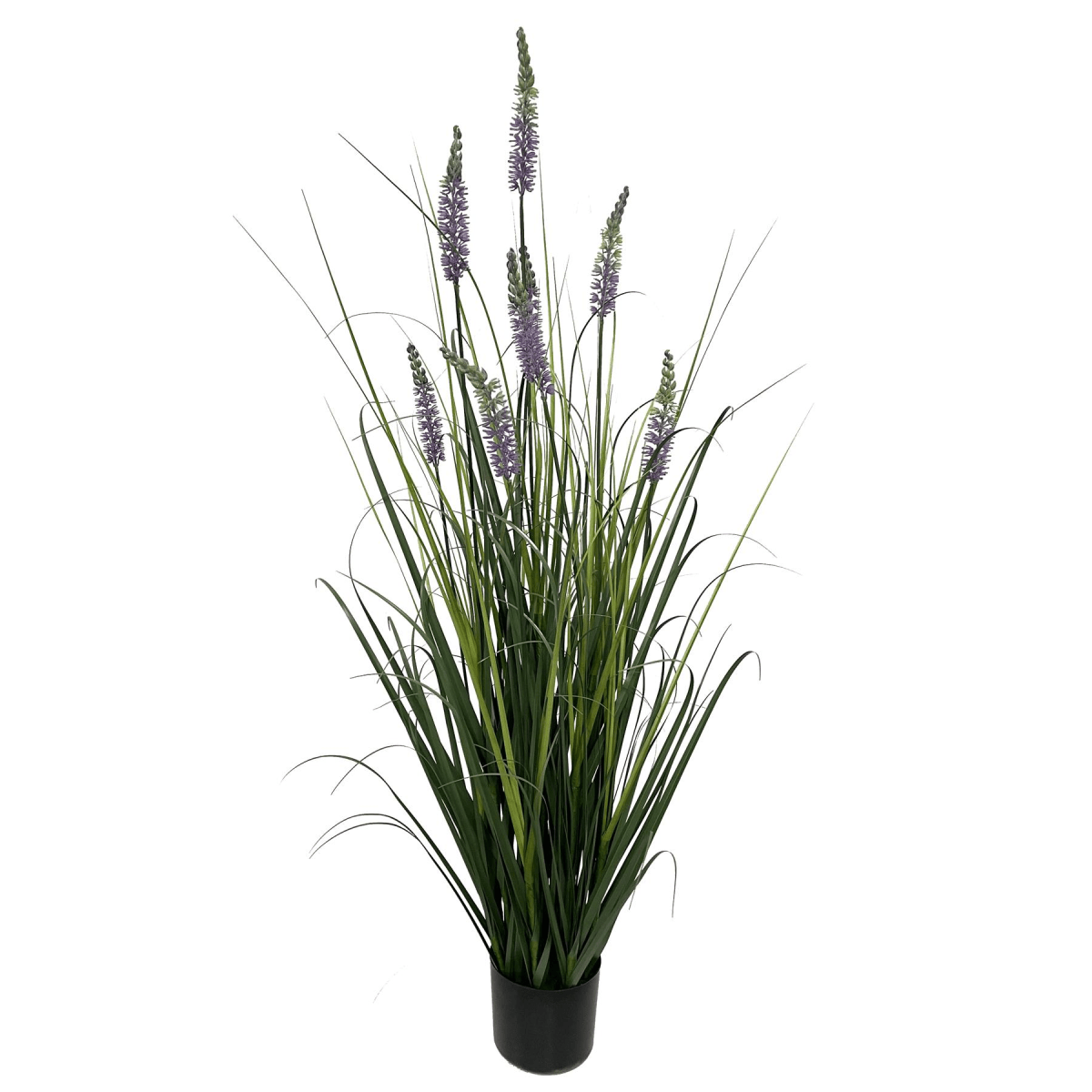 Realistic 125cm Lavender Grass Plant in Weighted Pot – Zero Maintenance Delight! - plants - express.com