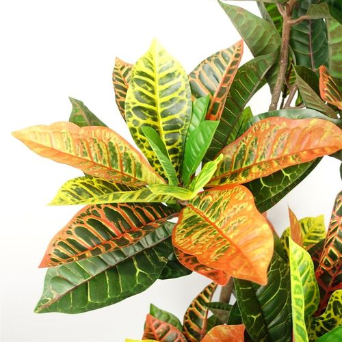 Realistic 140cm Artificial Codiaeum Tree - Lush Green Foliage, Perfect Decor! - plants - express.com