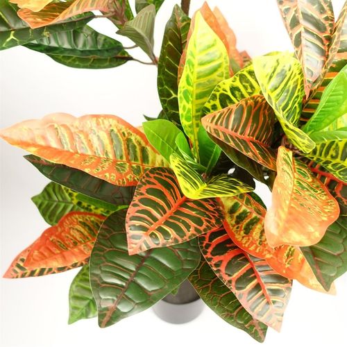 Realistic 140cm Artificial Codiaeum Tree - Lush Green Foliage, Perfect Decor! - plants - express.com