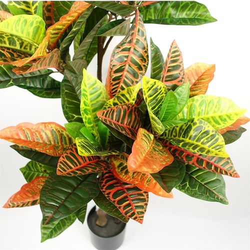 Realistic 140cm Artificial Codiaeum Tree - Lush Green Foliage, Perfect Decor! - plants - express.com