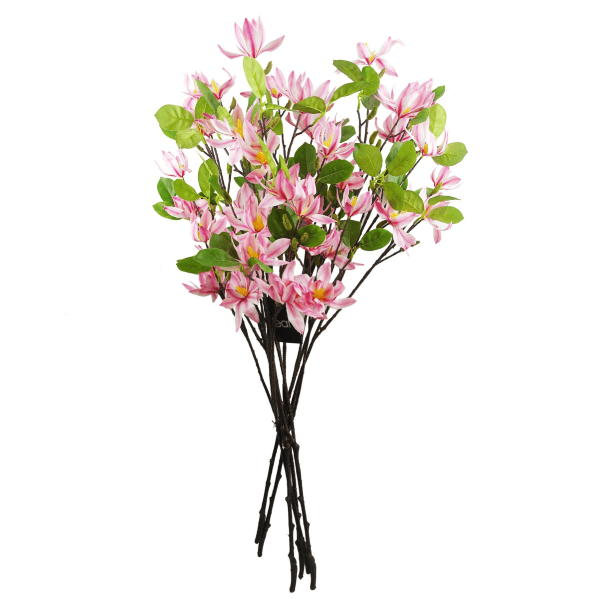 Realistic 6 - Pack Pink Magnolia Floral Sprays - 100cm Artificial Elegance - plants - express.com