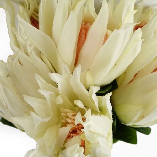 Realistic 65cm White Sugarbush Protea Stem - Ultimate Floral Elegance - plants - express.com