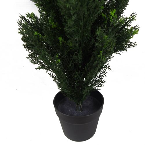 Realistic 90cm UV Resistant Artificial Cedar Cypress Topiary for Indoor/Outdoor Use - plants - express.com