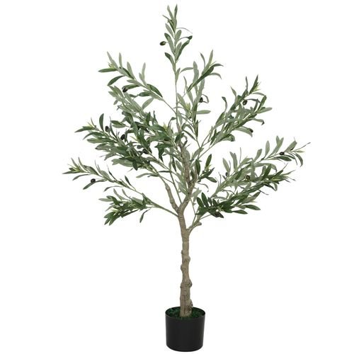Realistic HOMCOM Faux Olive Tree - Lifelike Potted Silk Plant for Effortless Elegance - plants - express.com