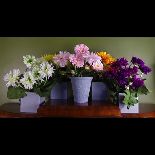 Realistic Potted Artificial Daisy - Perfect for Effortless Home Décor - plants - express.com