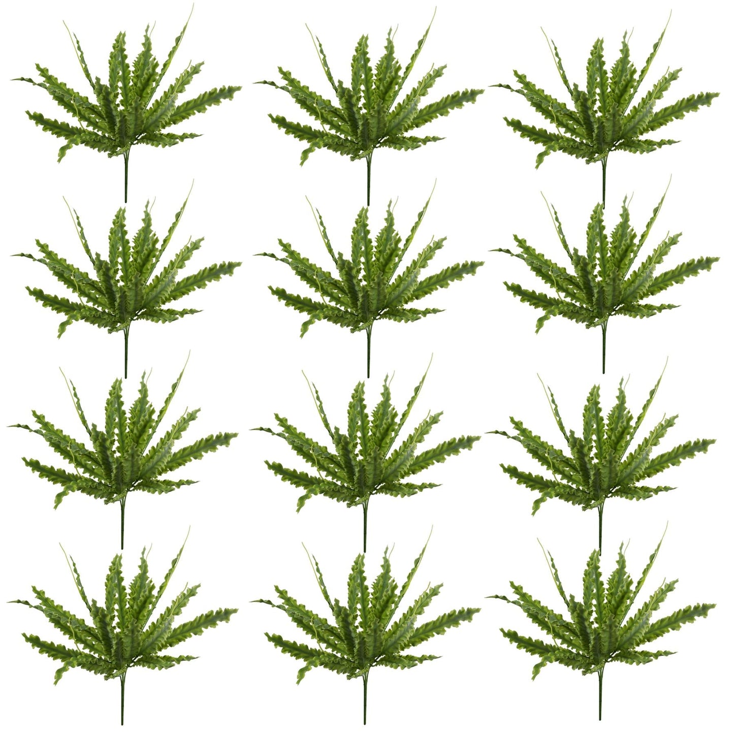 Set of 12 Realistic 40cm Artificial Crocodile Ferns - No Maintenance Required! - plants - express.com