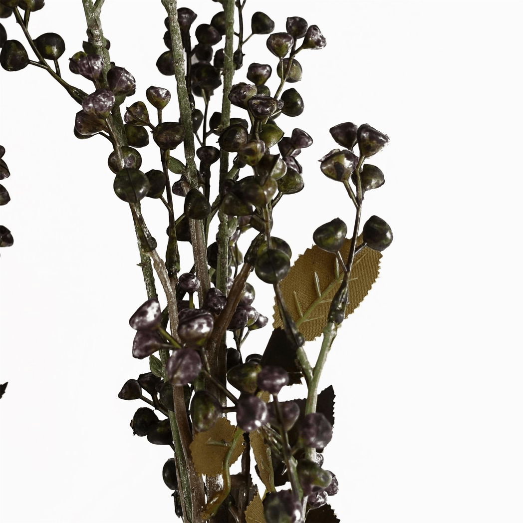 Set of 6 Artificial Dark Purple Berry Stems - Perfect for Arrangements! - plants - express.com