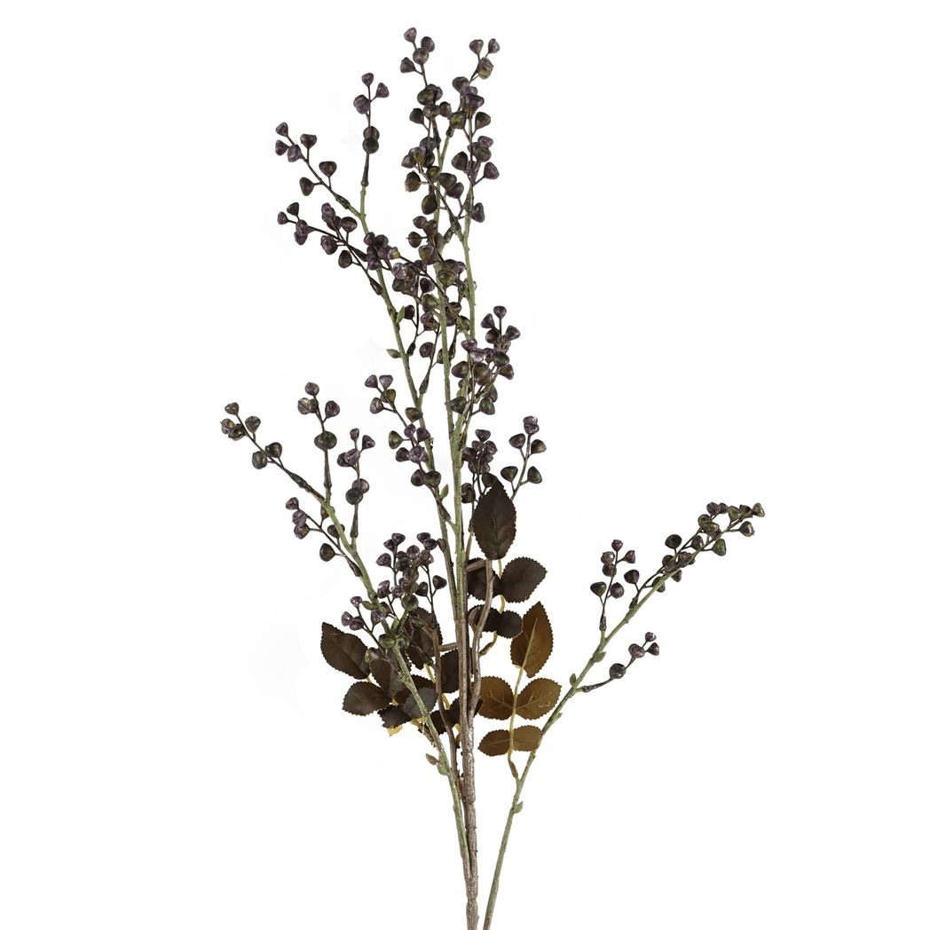 Set of 6 Artificial Dark Purple Berry Stems - Perfect for Arrangements! - plants - express.com