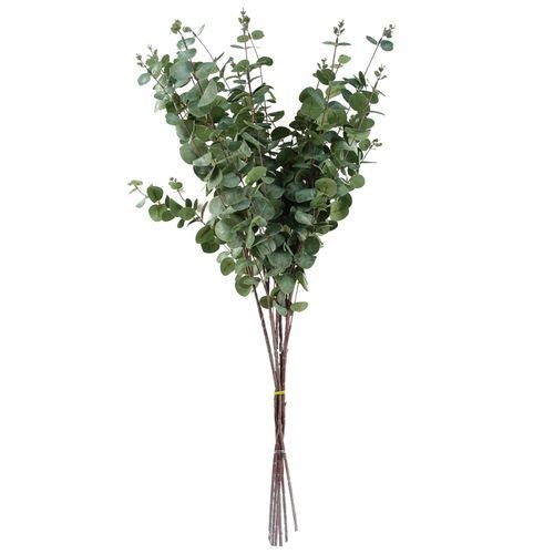Set of 6 Elegant 100cm Artificial Eucalyptus Stems for Stunning Decor - plants - express.com