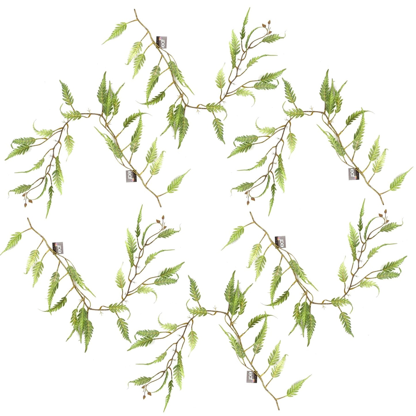 Set of 6 Lush 125cm Artificial Ferns - Stunning Trailing Greenery for Any Home - plants - express.com