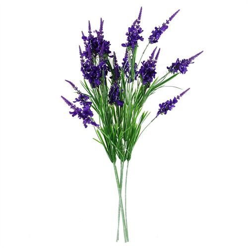 Set of 6 Purple Larkspur Artificial Stems – 80cm Silk Floral Elegance - plants - express.com