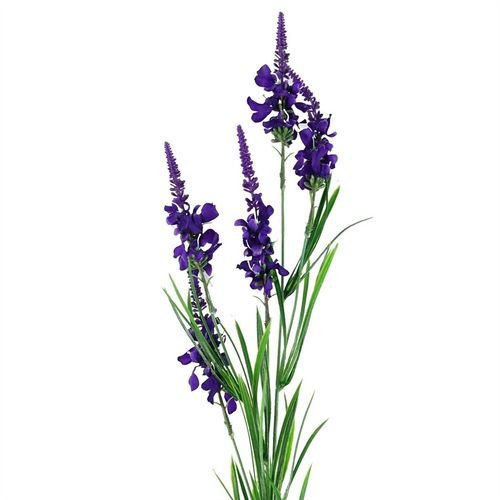 Set of 6 Purple Larkspur Artificial Stems – 80cm Silk Floral Elegance - plants - express.com