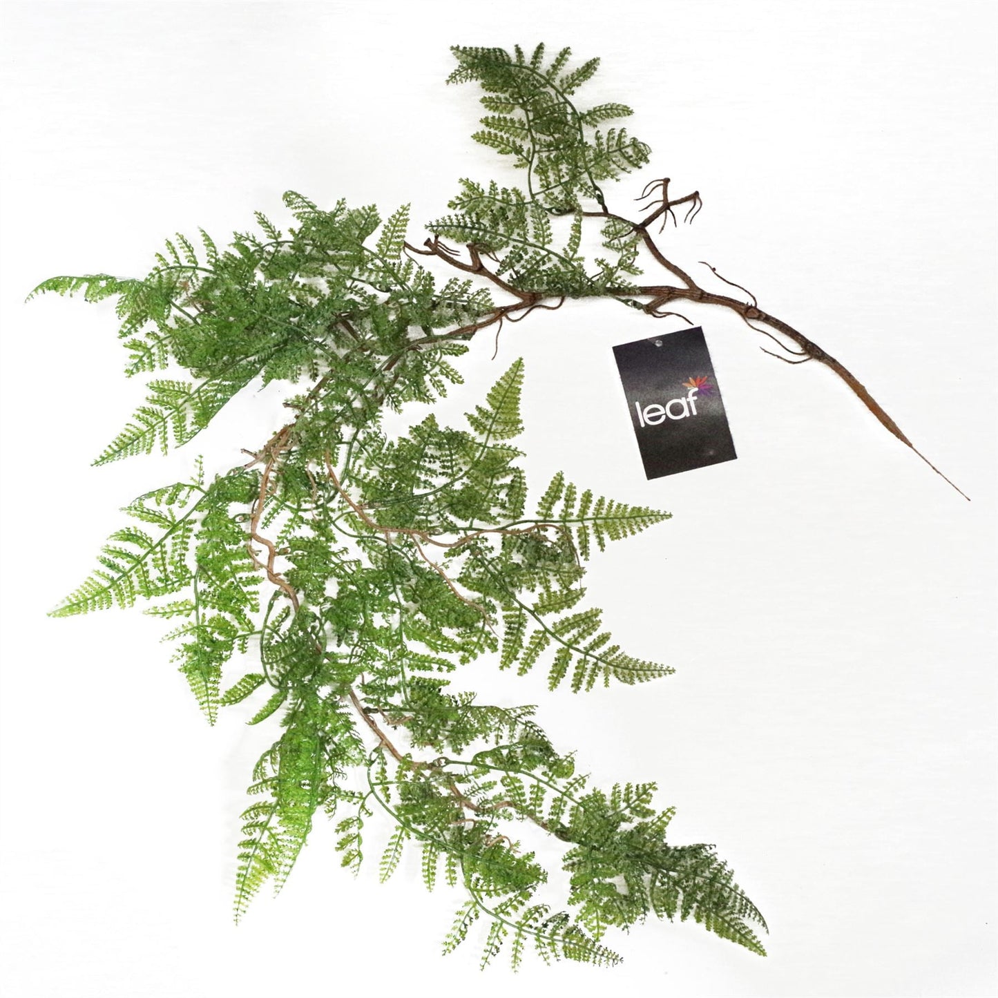 Set of 6 Stunning 100cm Artificial Hanging Maidenhair Ferns in Dark Green - plants - express.com