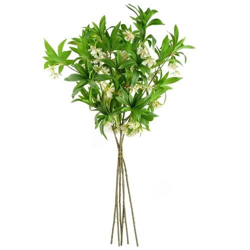 Set of 6 Stunning 90cm Artificial Hainan Elaeocarpus Stems for Elegant Décor - plants - express.com