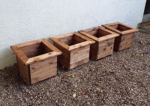 Solid Wood Square Planter – Versatile Design for Indoor or Outdoor Spaces - plants - express.com