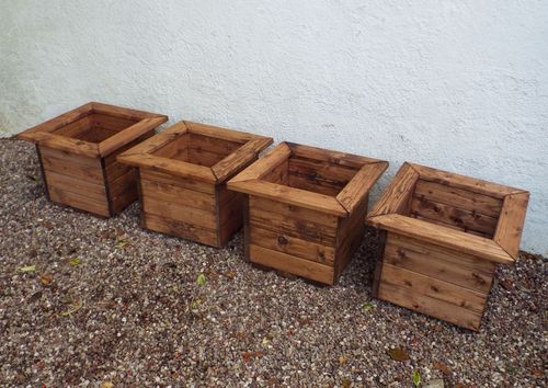 Solid Wood Square Planter – Versatile Design for Indoor or Outdoor Spaces - plants - express.com