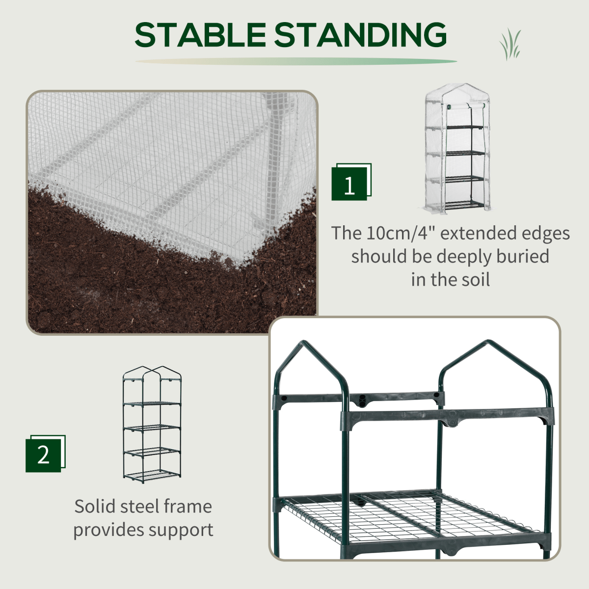 Space - Saver Mini Greenhouse with Four - Tier Design for Passionate Gardeners - plants - express.com
