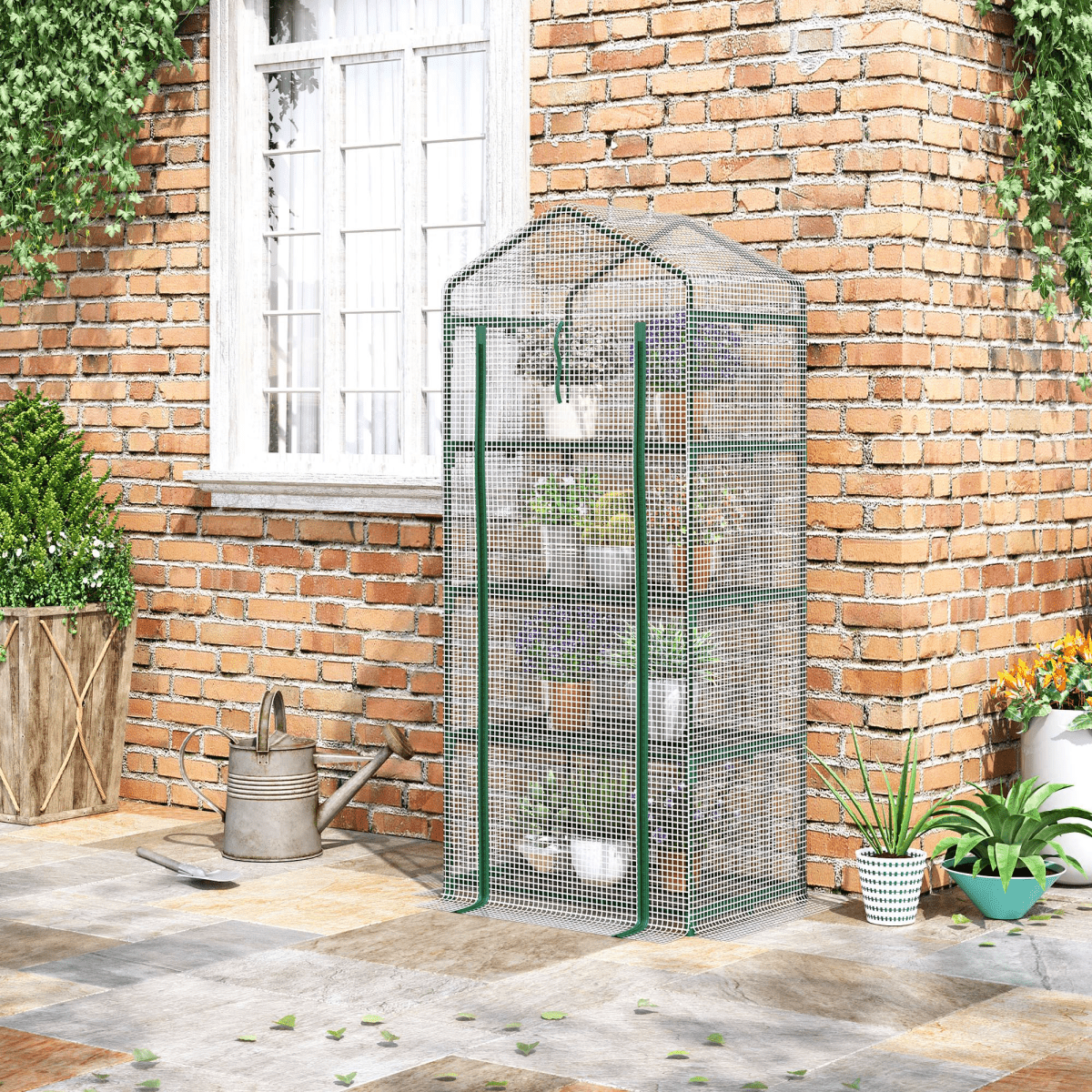 Space - Saver Mini Greenhouse with Four - Tier Design for Passionate Gardeners - plants - express.com