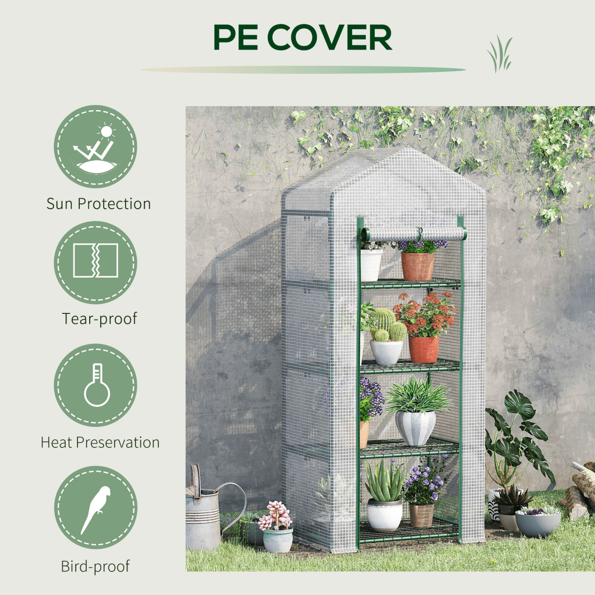 Space - Saver Mini Greenhouse with Four - Tier Design for Passionate Gardeners - plants - express.com
