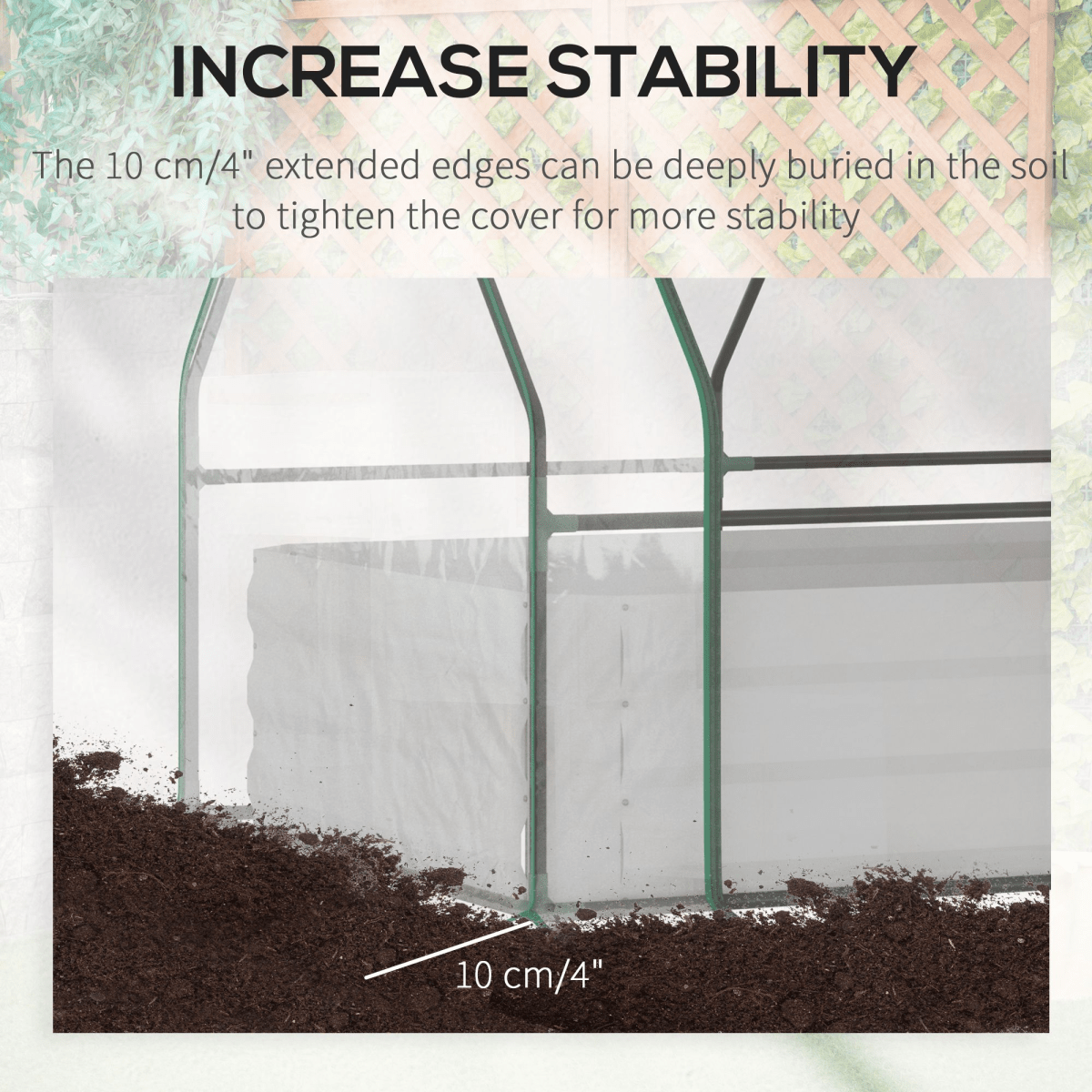 Steel Raised Garden Planter Box Kit with Greenhouse, for Dual Use, Clear - plants - express.com