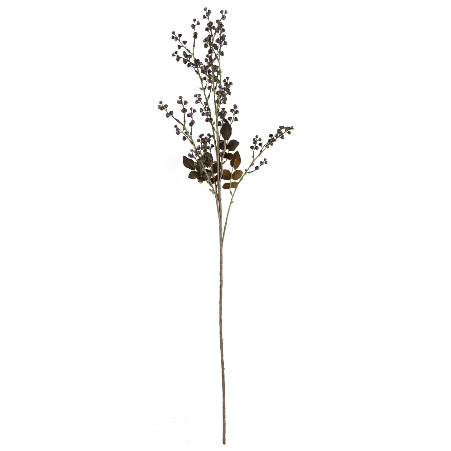 Stunning 100cm White Silk Blossom & Berry Arrangement with Glass Vase - plants - express.com