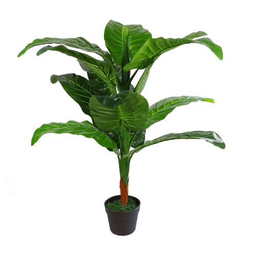Stunning 105cm Artificial Elephant Ear Plant - Lifelike Tropical Décor! - plants - express.com