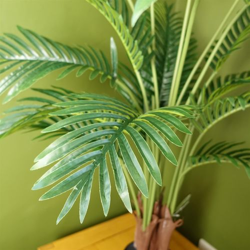 Stunning 110cm Artificial Areca Palm Tree in Elegant Black Pot - Indoor Oasis! - plants - express.com