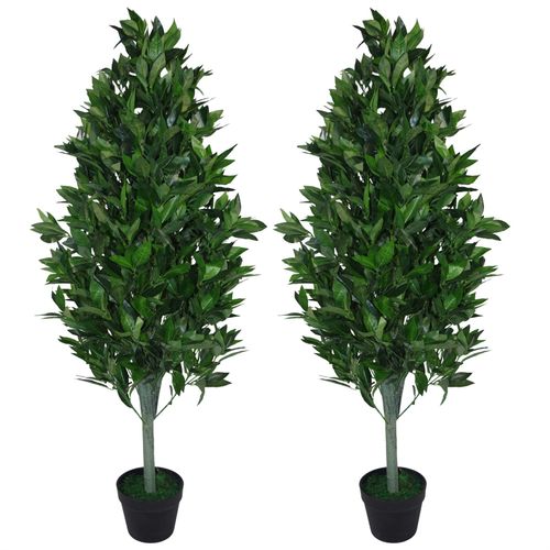 Stunning 120cm Artificial Bay Tree Pyramid Cone - No Maintenance Needed! - plants - express.com