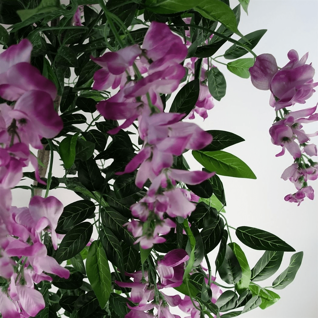 Stunning 150cm Faux Light Pink & Purple Wisteria Tree - Realistic Floral Elegance - plants - express.com