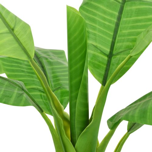 Stunning 180cm Artificial Banana Tree with Black Pot - Lush Green Décor - plants - express.com