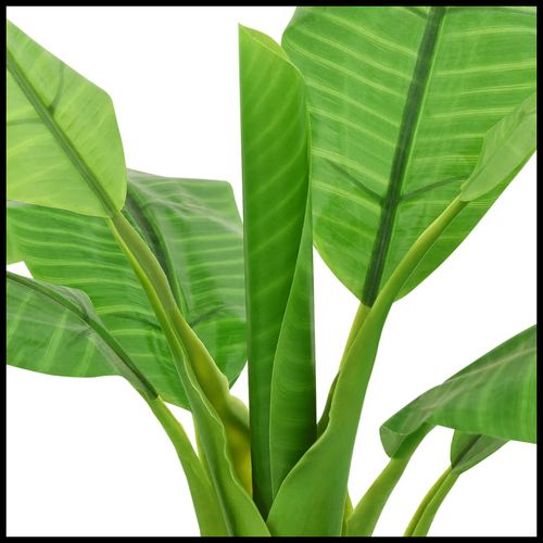 Stunning 180cm Artificial Banana Tree with Black Pot - Lush Green Décor - plants - express.com