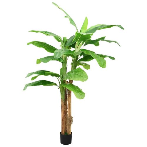 Stunning 180cm Artificial Banana Tree with Black Pot - Lush Green Décor - plants - express.com