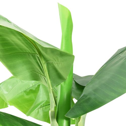 Stunning 180cm Artificial Banana Tree with Black Pot - Lush Green Décor - plants - express.com