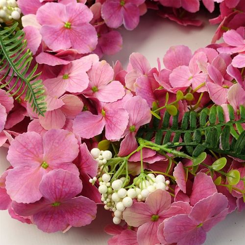 Stunning 40cm Pink Floral Blossom Wreath - Perfect for Any Door! - plants - express.com
