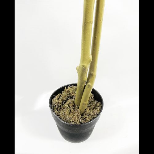 Stunning 4ft Red Ficus Tree in Gold Planter - Lifelike & Long - Lasting Decor - plants - express.com