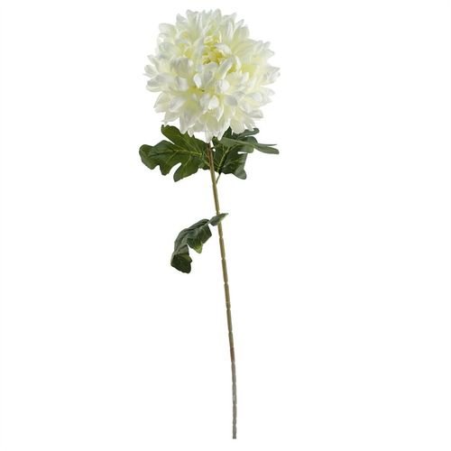 Stunning 55cm Artificial Chrysanthemum Arrangement with Retro Glass Vase - plants - express.com