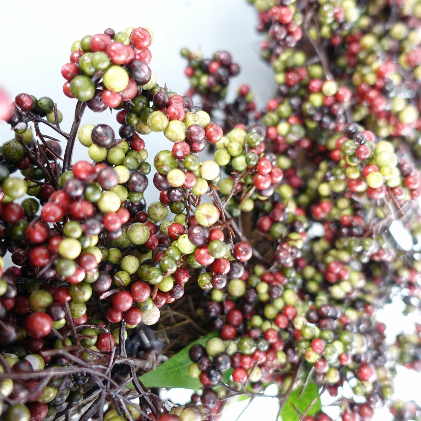 Stunning 55cm Black Berry Wreath - Perfect for Every Door & Seasonal Decor! - plants - express.com