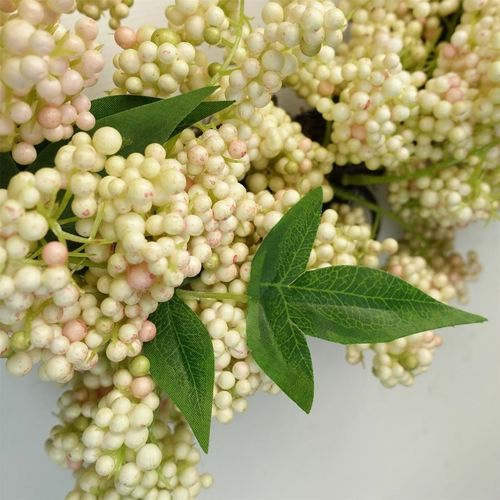 Stunning 55cm White Berries Hanging Wreath - Perfect for Every Door! - plants - express.com