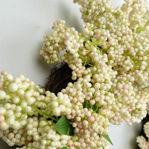 Stunning 55cm White Berries Hanging Wreath - Perfect for Every Door! - plants - express.com