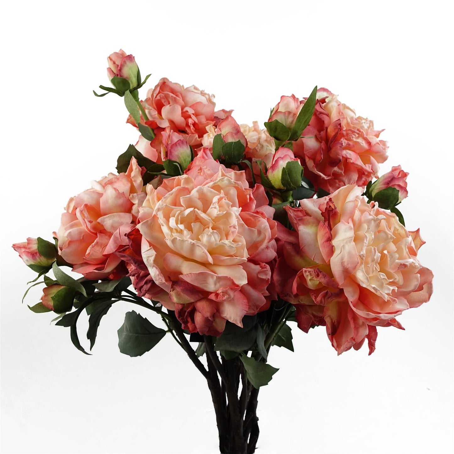 Stunning 6 - Pack Pink Peony Artificial Flowers with 18 Buds for Custom Arrangements - plants - express.com