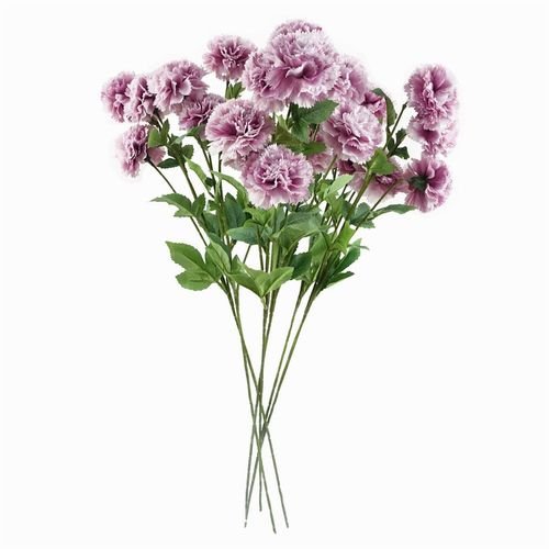 Stunning 6 - Pack Pink Silk Carnation Stems - 70cm Floral Elegance - plants - express.com