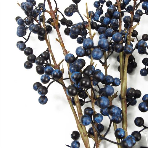 Stunning 70cm Artificial Blue Christmas Berry Spray for Effortless Elegance - plants - express.com