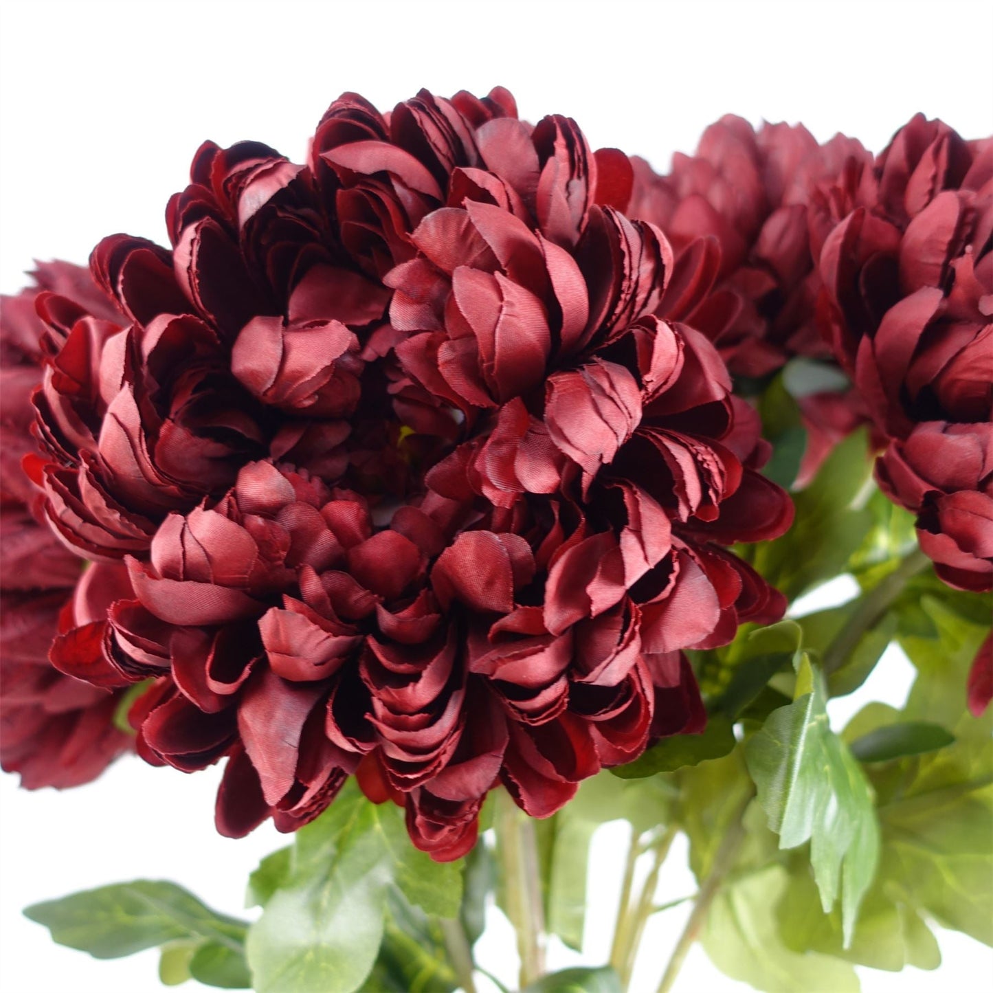 Stunning 75cm Red Silk Reflex Chrysanthemum - Perfect for Vibrant Arrangements! - plants - express.com
