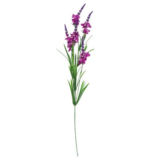 Stunning 80cm Pink Carnation & Larkspur Floral Arrangement in Glass Vase - plants - express.com