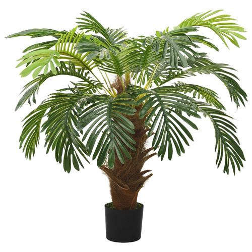 Stunning 90cm Green Cycas Palm in Black Pot - Lush Artificial Plant Decor - plants - express.com